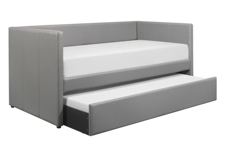 Adra Faux Leather Daybed With Trundle