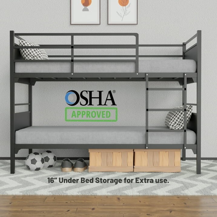 Solid Metal Bunk Bed
